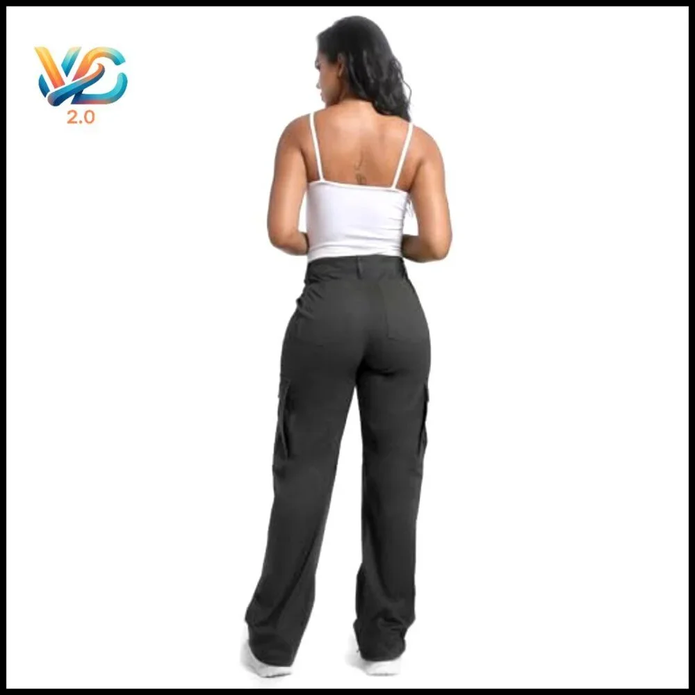 Relaxed Fit Cargo Pants Y2K Baggy Casual Hiking Active Wide‎ Leg
